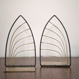 BOOKENDS IN BRASS